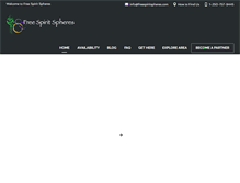 Tablet Screenshot of freespiritspheres.com